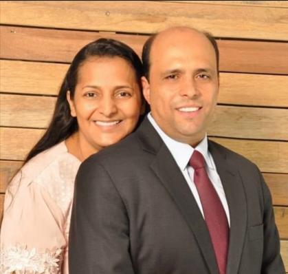 Pastor Thiago Della Rosa e esposa, presidência da AD Sinop/MT